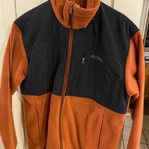 Columbia mens L full zip fleece jacket